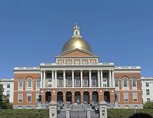 Photo:  The Massachusetts State House, seat of the Massachusetts state government, on Beacon Hill